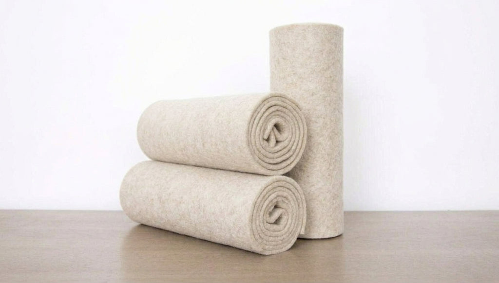 Mobisolation - Kit d'amélioration thermique en laine naturelle - 5 m² - 3 rouleaux